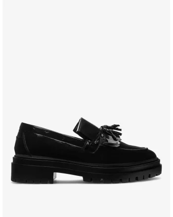Mocasini dama  5905588044000, Piele naturala, Negru, Negru