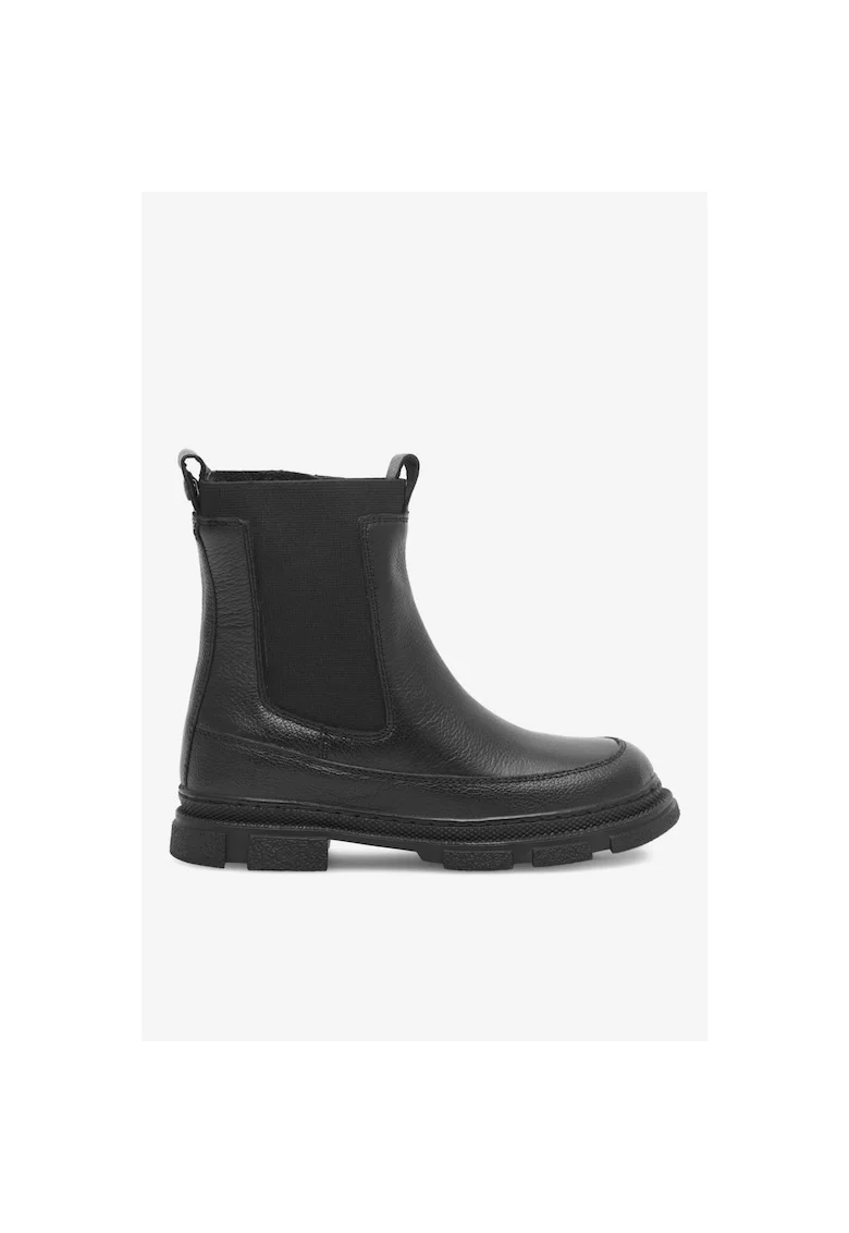 Ghete fete  Piele naturala, Negru, Negru