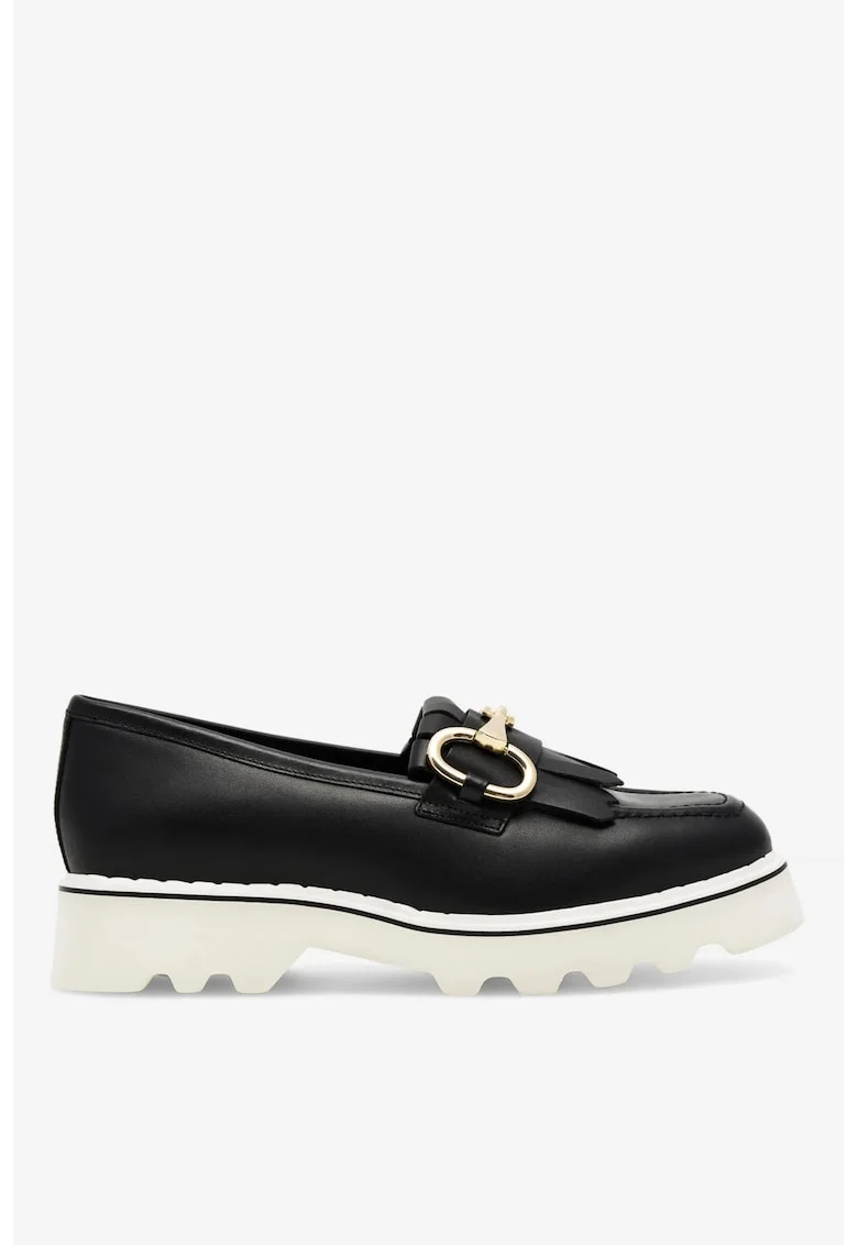 Mocasini dama  5905588463368, Piele naturala, Alb, Alb