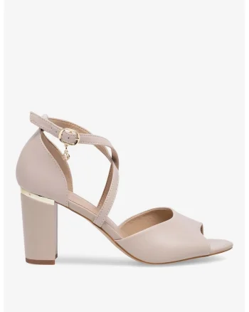 Sandale dama  5905588483007, Piele naturala, Bej, Bej