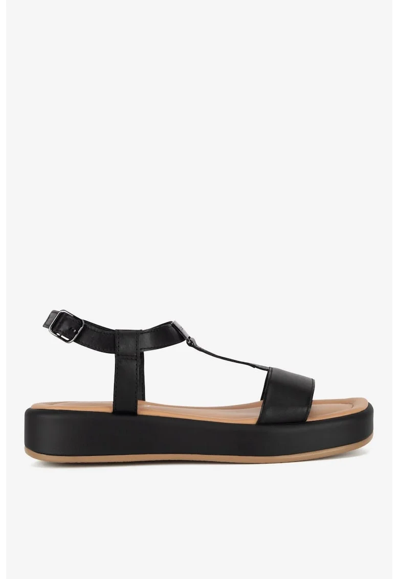 Sandale dama  5905588620884, Piele naturala, Negru, Negru