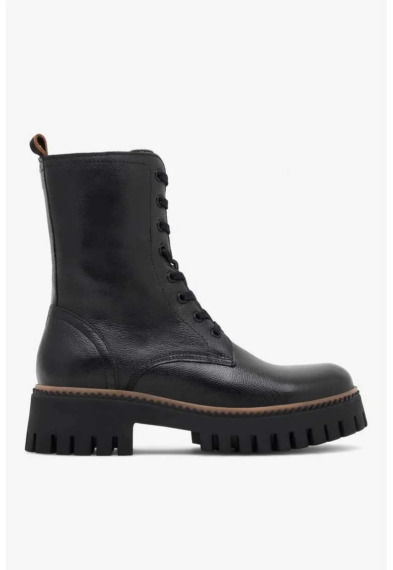 Ghete dama  5905588720874, Piele naturala, Negru, Negru