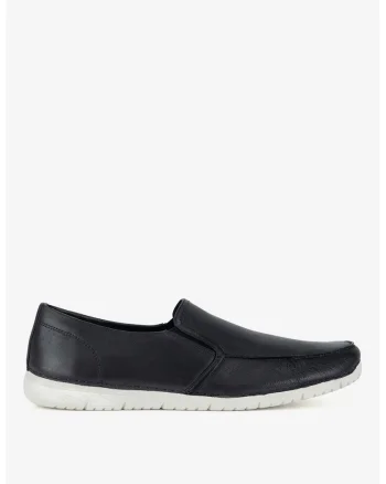 Mocasini barbati  5905588741312, Piele naturala, Alb, Alb