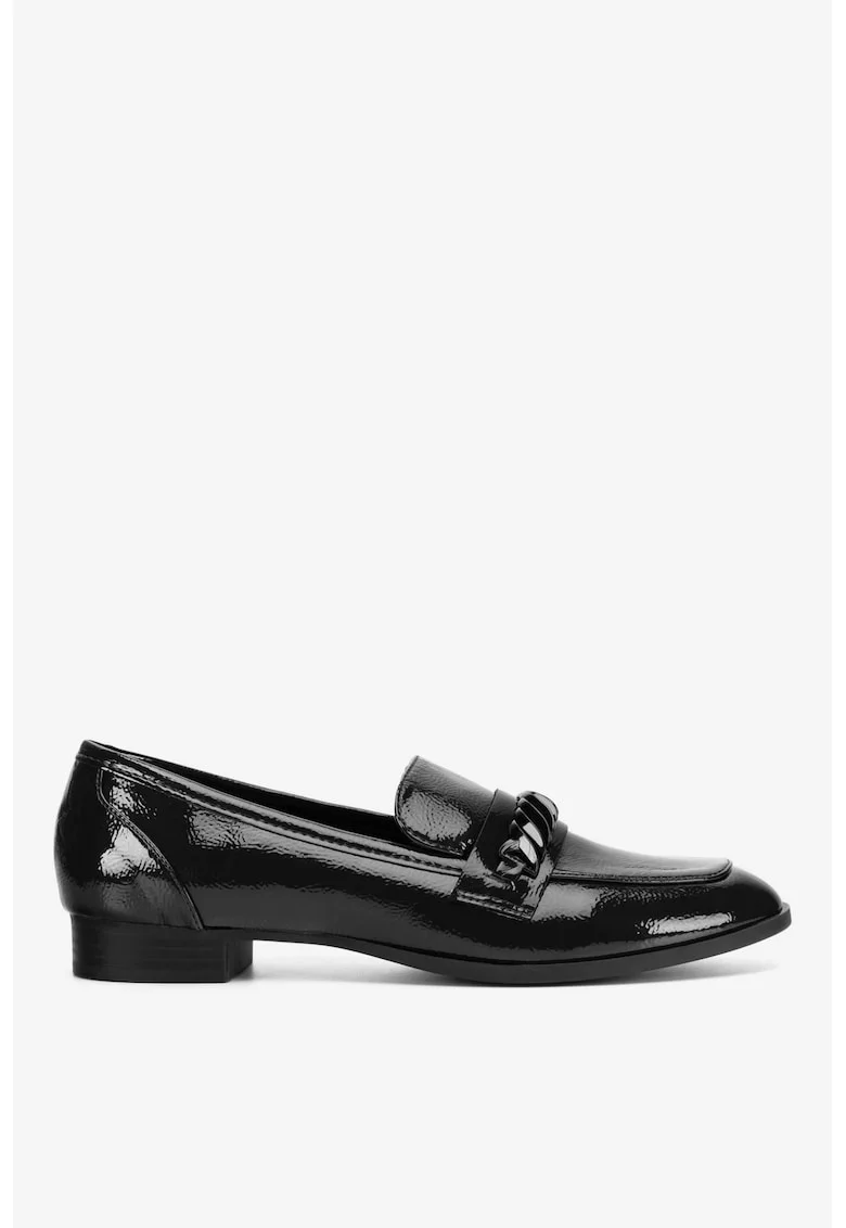 Mocasini dama  5905588742425, Sintetic, Negru, Negru