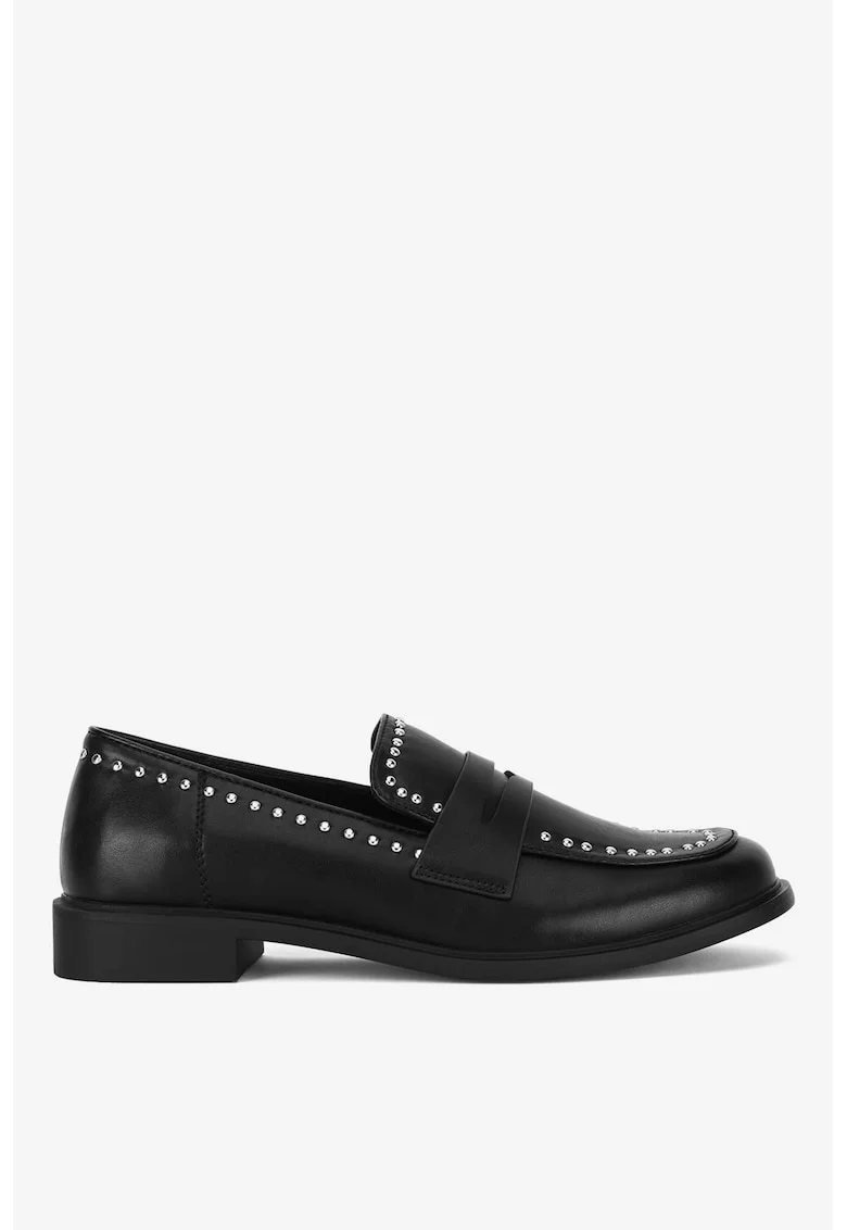 Mocasini dama  5905588746041, Sintetic, Negru, Negru