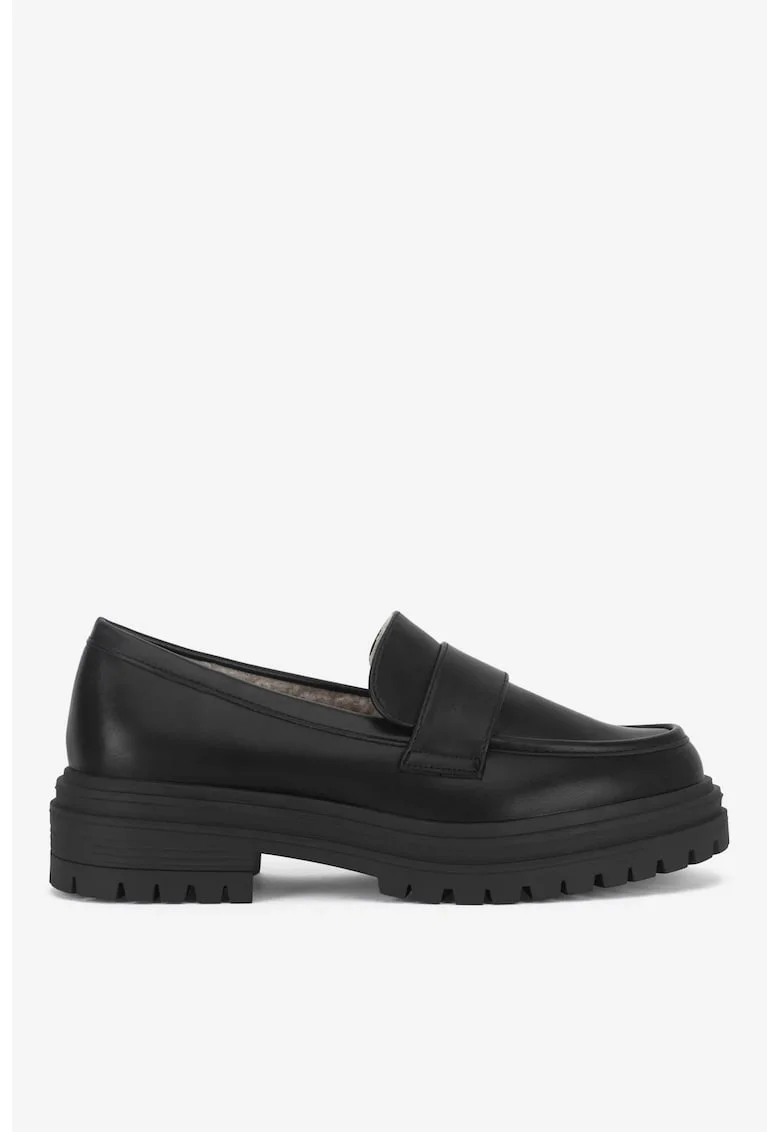 Mocasini dama  5905588873075, Sintetic, Negru, Negru