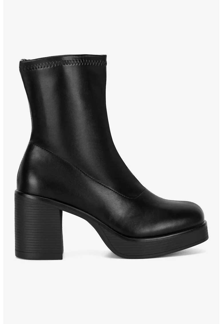 Ghete dama  5905588913962, Sintetic, Negru, Negru