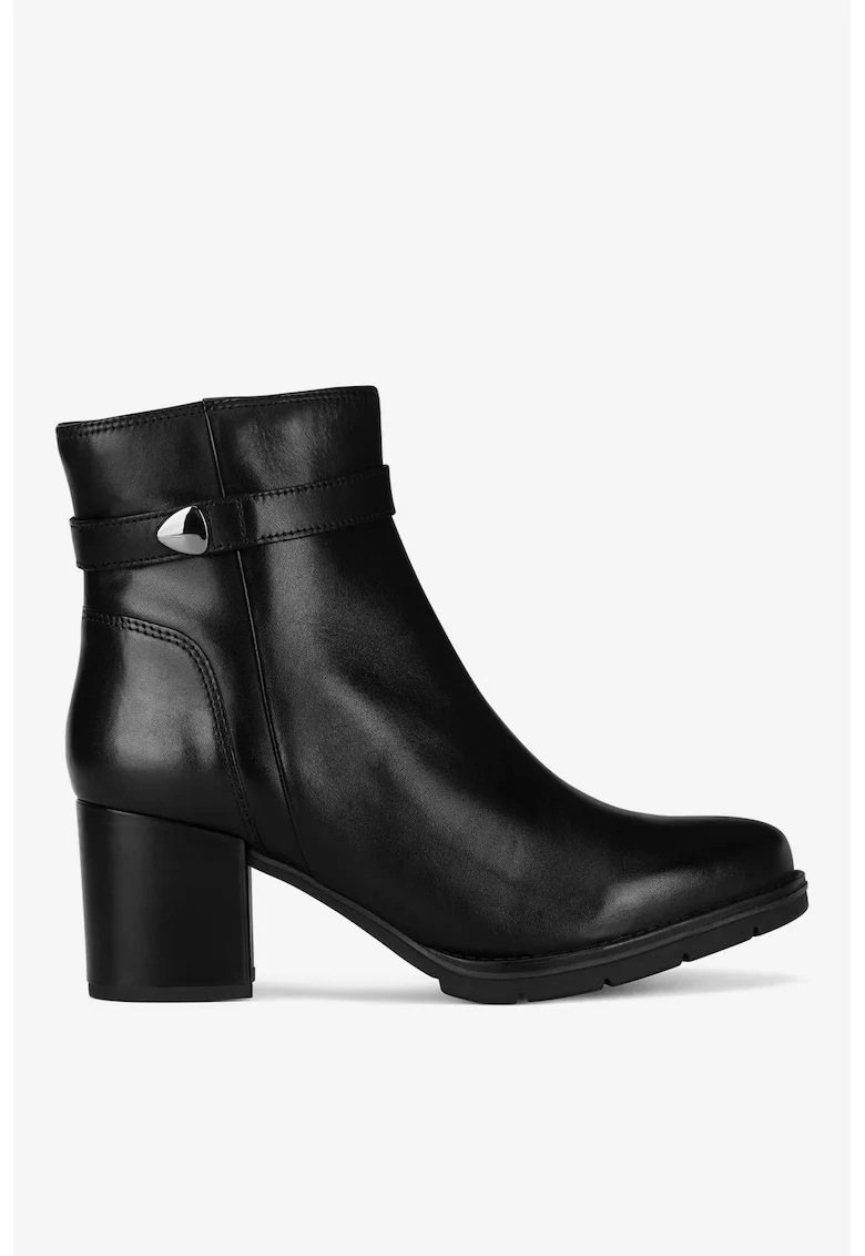 Ghete dama  5905588929987, Piele naturala, Negru, Negru