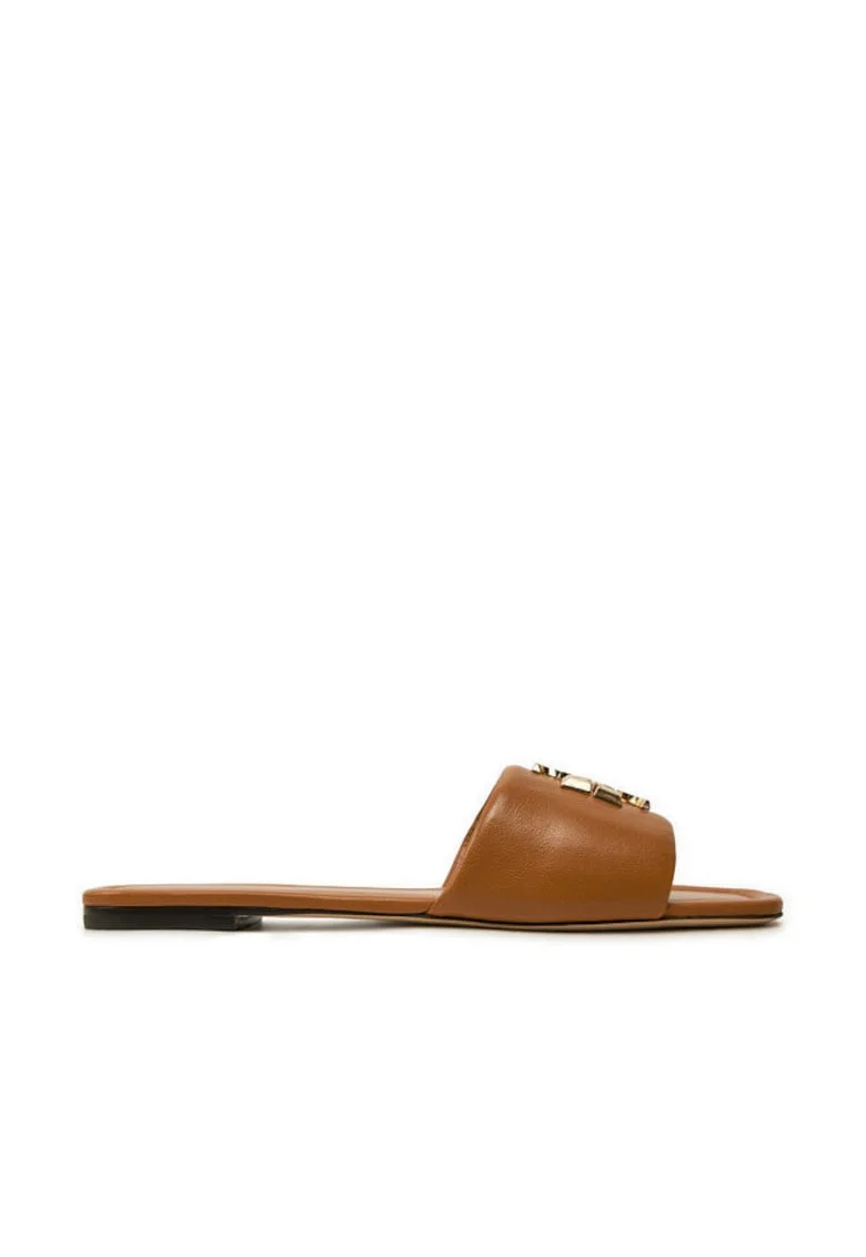 Slapi dama  model Eleanor Slide, piele naturala, caramel