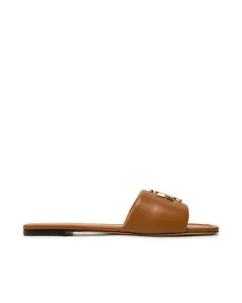 Slapi dama  model Eleanor Slide, piele naturala, caramel