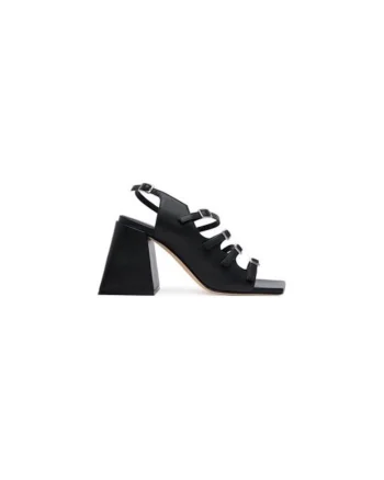 Sandale dama Vic Matie, 305311597, Piele naturala, Negru, Negru