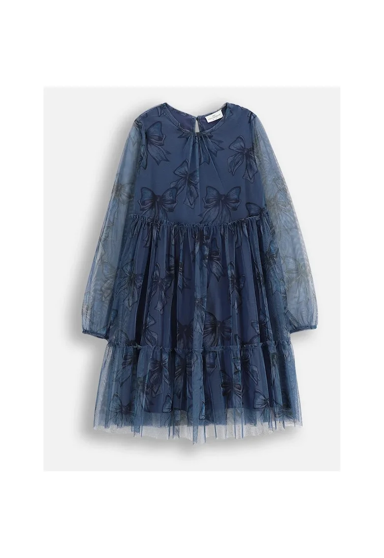 Rochie copii,  poliester, bleumarin, 164cm