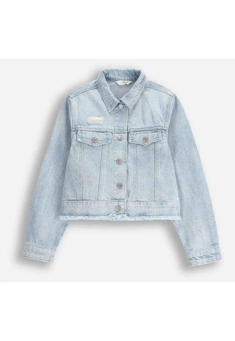 Geaca din denim,  albastru, bumbac, pentru fete,