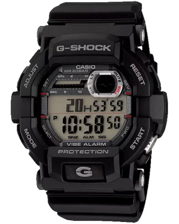 Ceas digital rotund din rasina G-Shock, Negru
