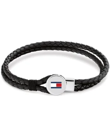 Bratara  Men’s Collection din piele 2790654, Argintiu, Negru