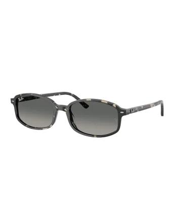 Ochelari de soare dreptunghiulari unisex, Negru/Maro nisip