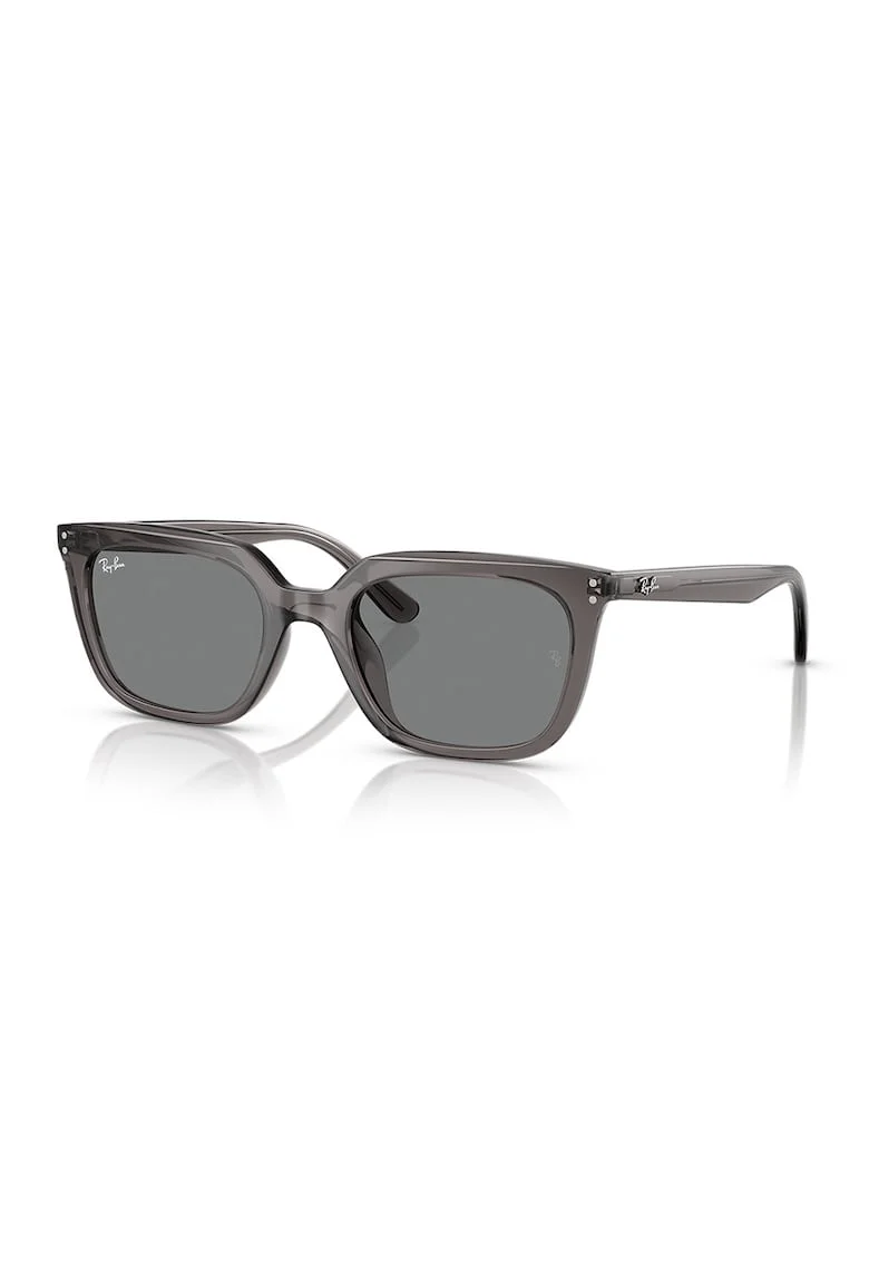 Ochelari de soare wayfarer unisex cu lentile uni, Gri inchis