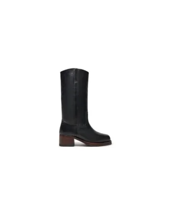 Cizme dama  304962134, Piele naturala, Negru, Negru