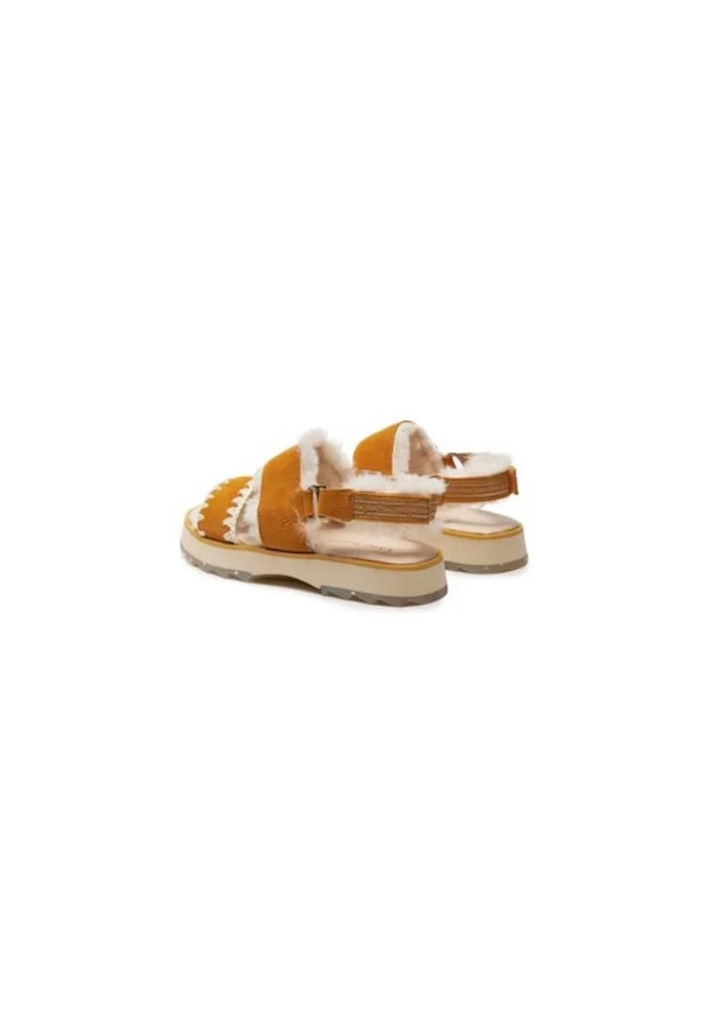 Sandale dama  303548063, Piele naturala, Galben, Galben