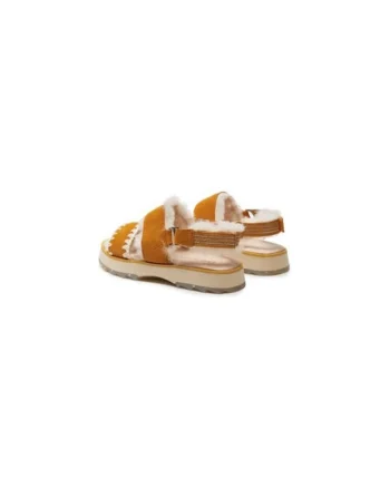 Sandale dama  303548063, Piele naturala, Galben, Galben