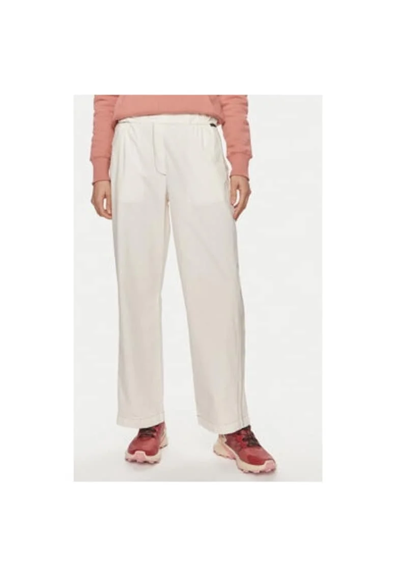 Pantaloni dama,  303652067, Bumbac, Bej, Bej