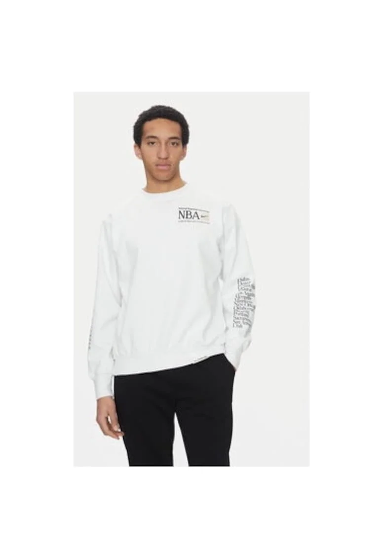 Bluza barbati,  305365934, Bumbac/Poliester, Alb, Alb