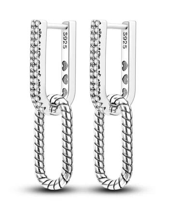 Cercei argint 925, JW579, model elegant, placati cu rodiu