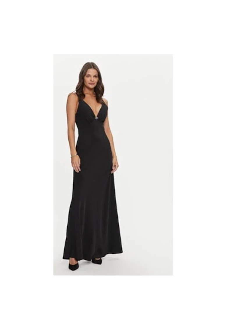 Rochie dama,  304725241, Poliester, Negru, Negru