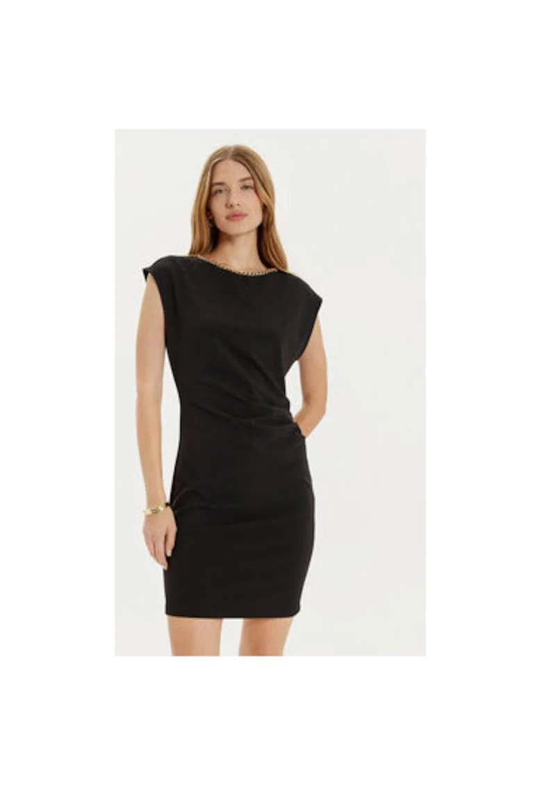 Rochie dama,  304891236, Poliester, Negru, Negru