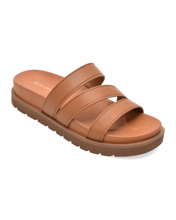 Papuci CALL IT SPRING maro, MARRAKECHH 220, din piele ecologica