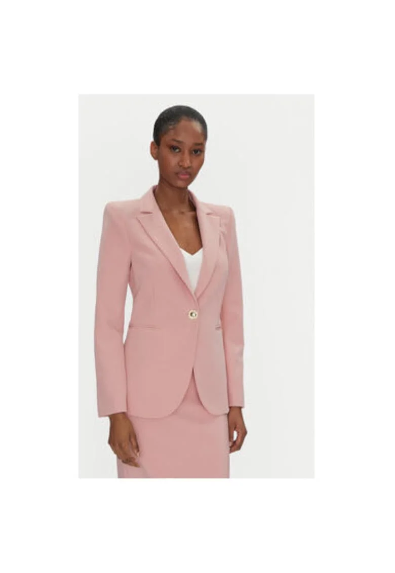 Sacou dama,  305265999, Poliester, Roz, Roz