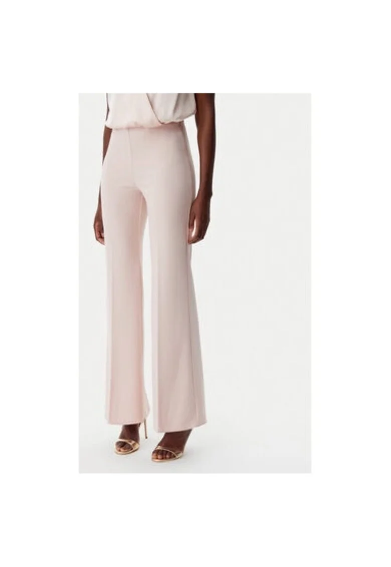 Pantaloni dama,  305318398, Poliester, Roz, Roz