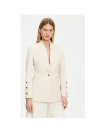 Sacou dama,  305318428, Poliester, Bej, Bej