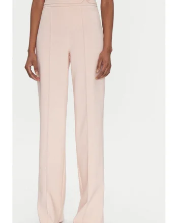 Pantaloni dama,  305265128, Poliester, Roz, Roz