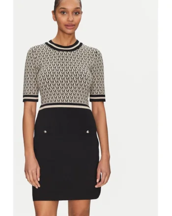Rochie dama,  305253477, Viscoza/Poliamida, Bej, Bej