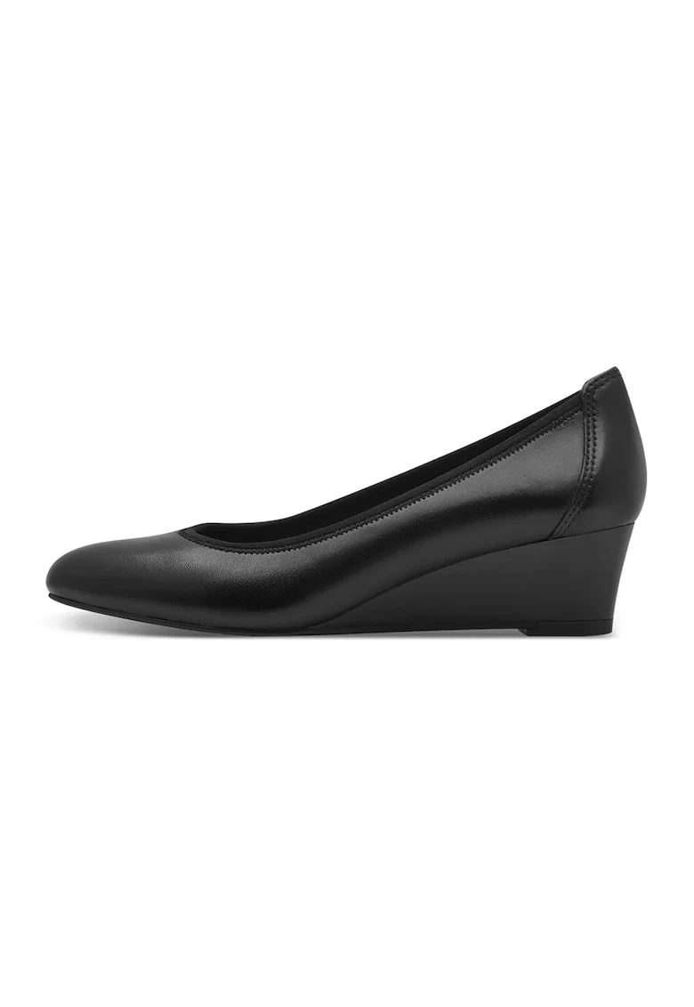 Pantofi din piele cu talpa wedge