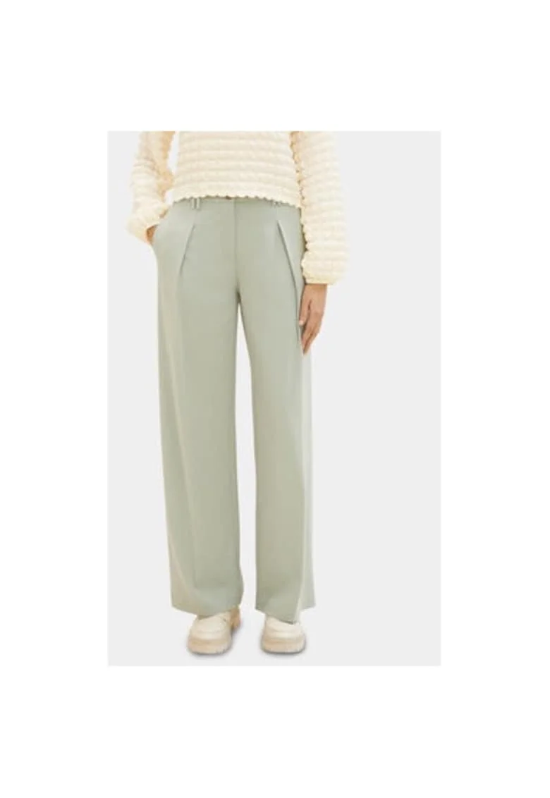 Pantaloni dama,  303521943, Poliester/Viscoza, Verde, Verde