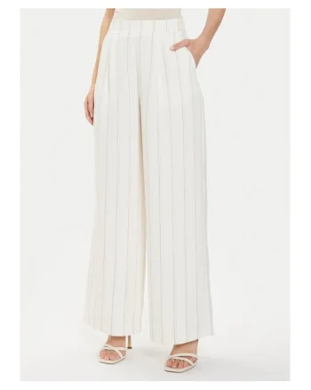 Pantaloni dama,  66166, Viscoza, Ecru