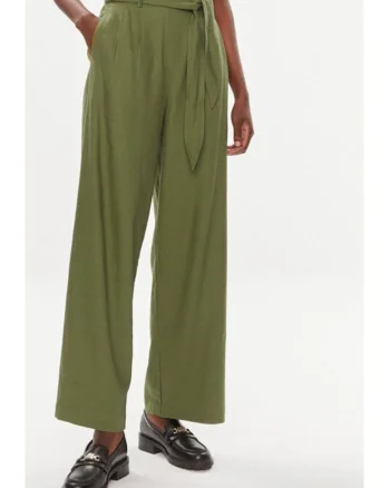 Pantaloni dama,  66203, Viscoza, Verde