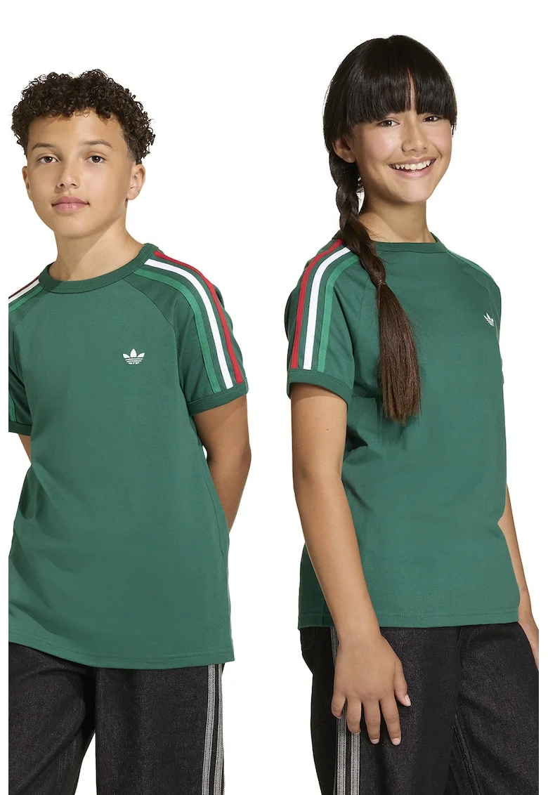 Tricou cu maneci raglan 3Stripe, Verde