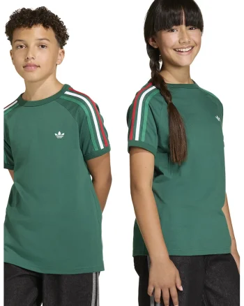 Tricou cu maneci raglan 3Stripe, Verde