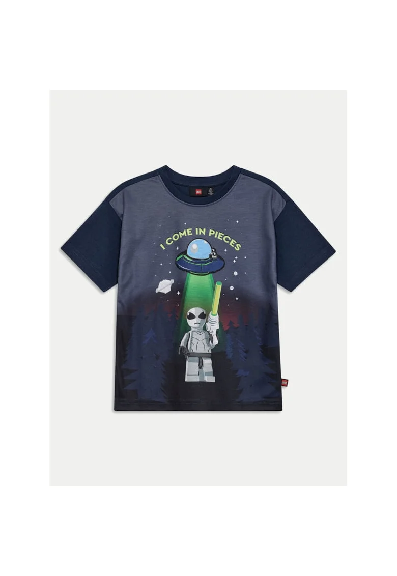 Tricou baieti,  304705700, Bumbac organic, Albastru, Albastru