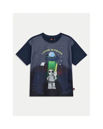 Tricou baieti,  304705700, Bumbac organic, Albastru, Albastru