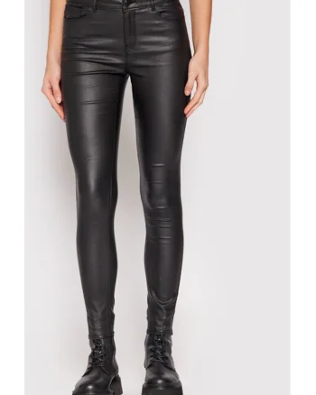 Pantaloni dama,  209579574, Viscoza/Nylon, Negru
