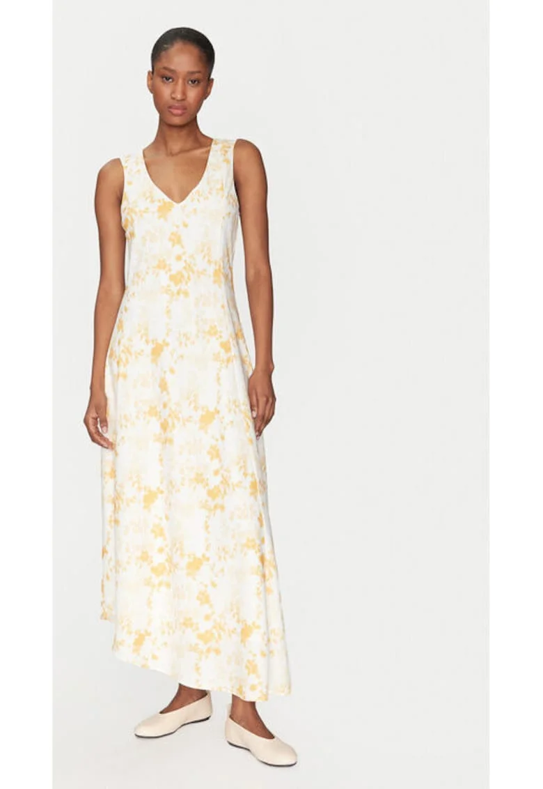 Rochie dama,  305138767, Poliester, Galben, Galben