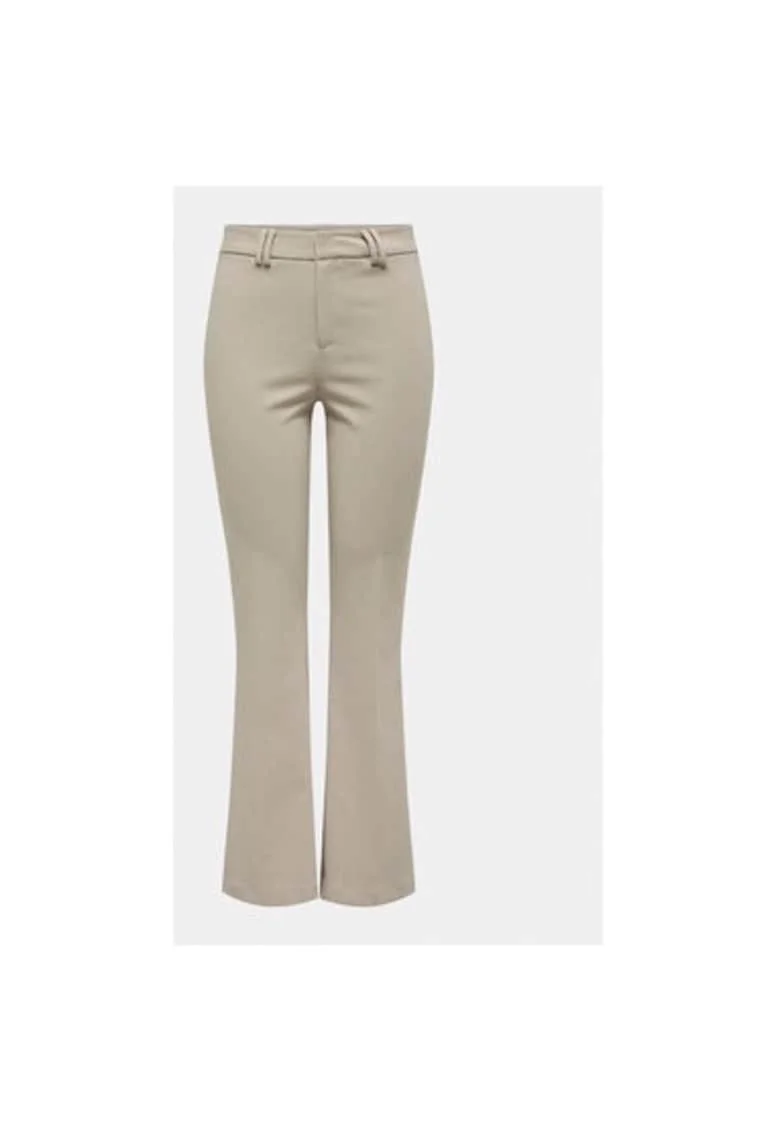 Pantaloni dama,  303323134, Poliester, Bej, Bej