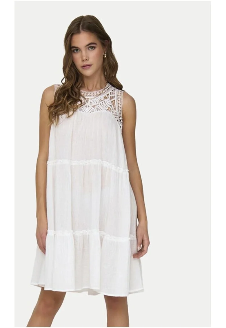 Rochie,  9419, Bumbac, Alb