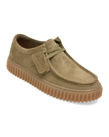 Mocasini CLARKS kaki, TORHLO, din piele intoarsa