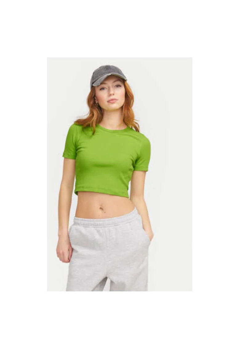 Tricou dama,  304702976, Bumbac, Verde, Verde