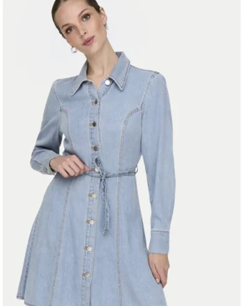 Rochie dama,  304913297, Lyocell/Bumbac, Albastru, Albastru